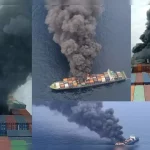 Ship on Fire
