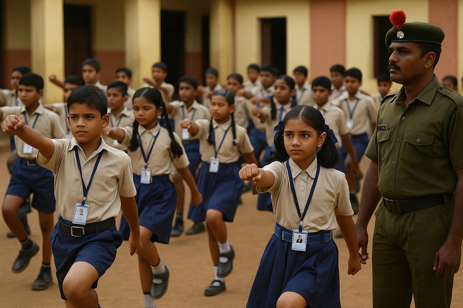 Students in Military Training