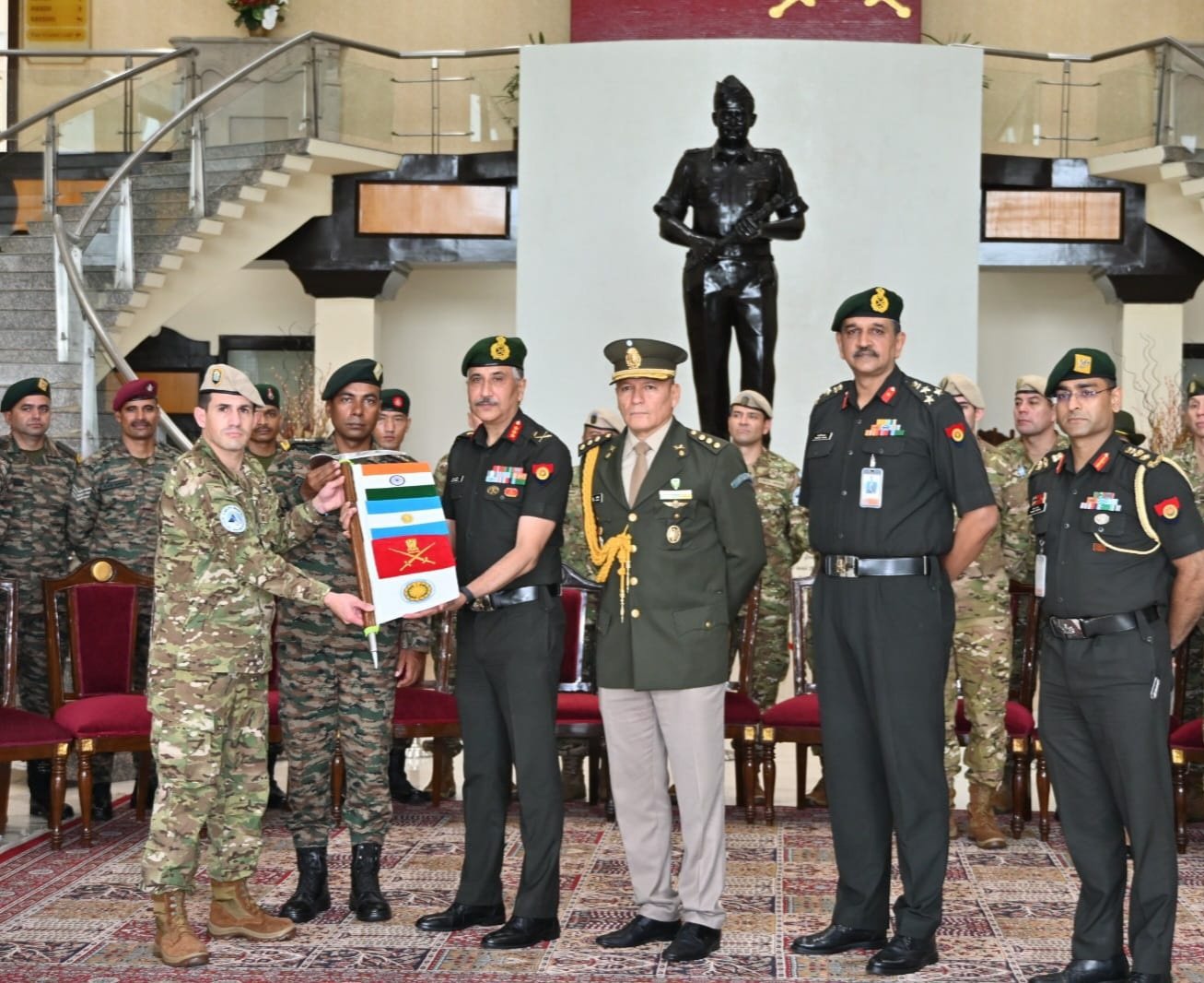 Indian and Argentina Soldiers