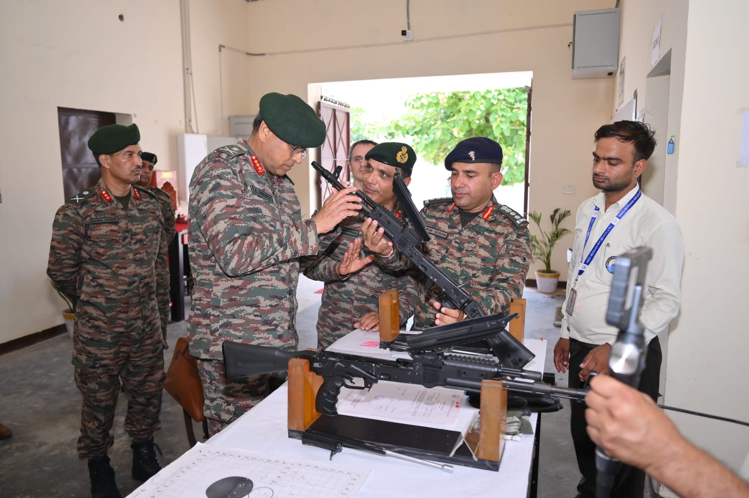 Lt Gen Anindya Sengupta Reviews AK 203 Rifle Production at Indo Russian Facility in Amethi