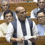 Rajnath Singh in Parliament