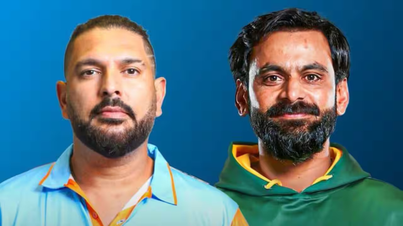 Yuvraj Singh and Hafeez