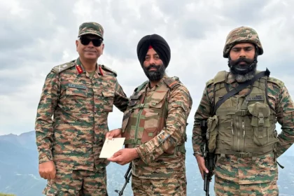 Lt Gen PK Mishra Commending 1