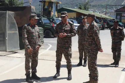 Lt Gen PK Mishra Reviewing 1
