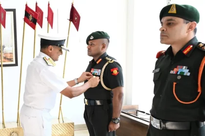 Admiral Krishna Swaminathan Commending